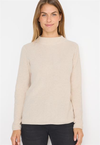 Strukturmix Pullover oat milk beige melange