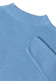 Strukturmix Pullover sporty light blue melange