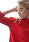 Strukturmix Shirt autumn red