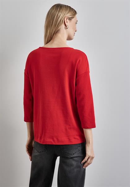 Strukturmix Shirt autumn red