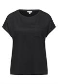 Strukturmix-Shirt black