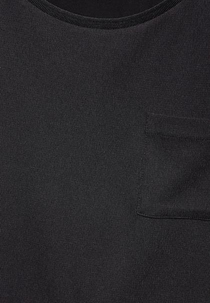 Strukturmix-Shirt black