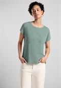 Strukturmix-Shirt seafoam green