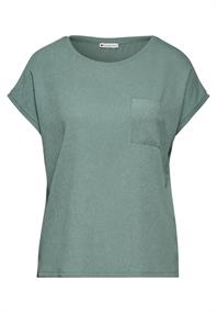 Strukturmix-Shirt seafoam green