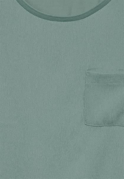 Strukturmix-Shirt seafoam green