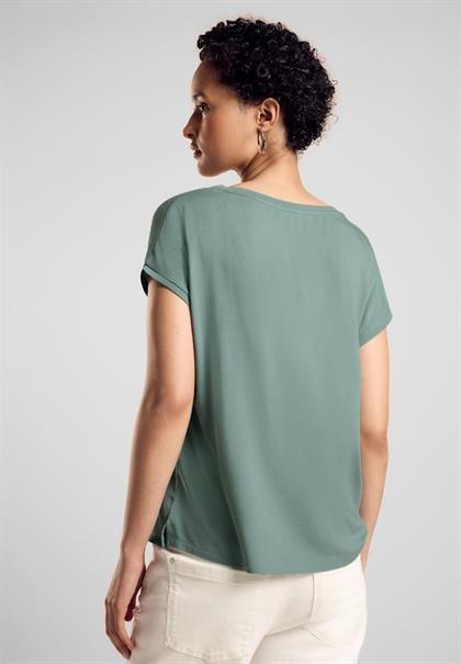 Strukturmix-Shirt seafoam green