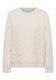 Strukturmuster Sweatshirt light beige