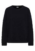 Strukturmuster Sweatshirt urban dark blue