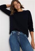 Strukturmuster Sweatshirt urban dark blue
