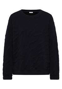 Strukturmuster Sweatshirt urban dark blue