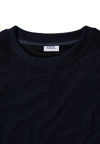 Strukturmuster Sweatshirt urban dark blue