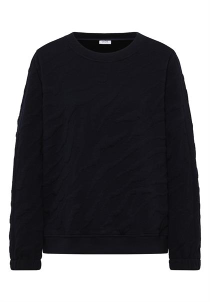 Strukturmuster Sweatshirt urban dark blue