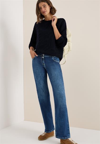 Strukturmuster Sweatshirt urban dark blue
