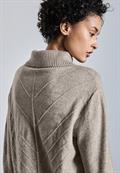Strukturpullover breezy beige mel.