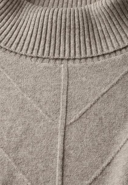 Strukturpullover breezy beige mel.