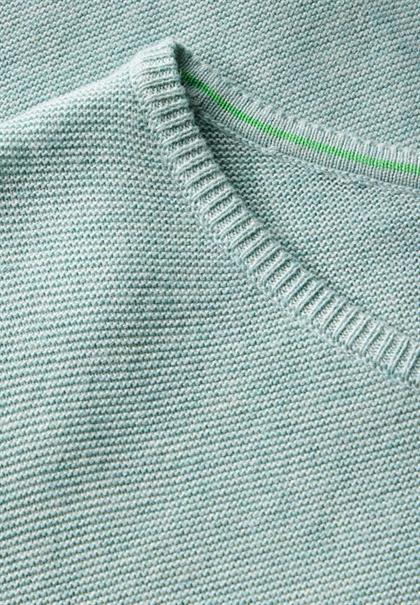 Strukturpullover cool salvia melange