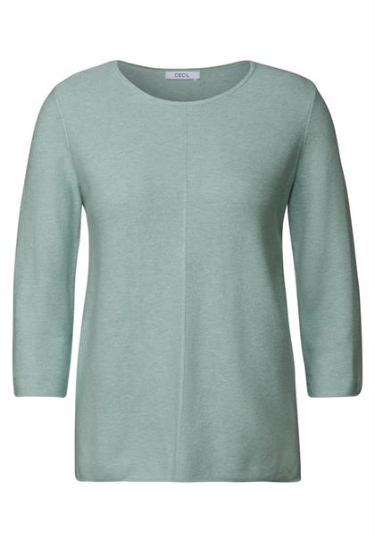 Strukturpullover cool salvia melange