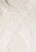 Strukturpullover cream white melange