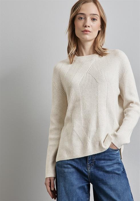 strukturpullover-cream-white-melange