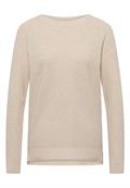 Strukturpullover egg beige melange