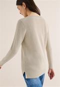 Strukturpullover egg beige melange