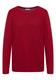 Strukturpullover fiery red heather melange