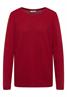 Strukturpullover fiery red heather melange