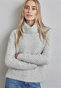 Strukturpullover heather grey mel.