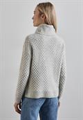 Strukturpullover heather grey mel.