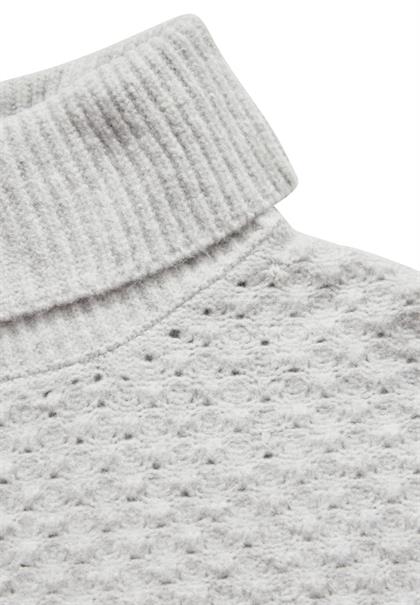 Strukturpullover heather grey mel.