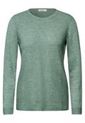 Strukturpullover heather sage green melange
