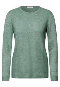 Strukturpullover heather sage green melange