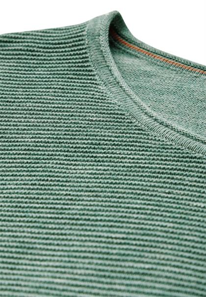 Strukturpullover heather sage green melange