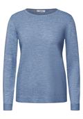 Strukturpullover heather sky blue