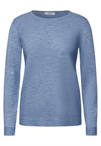 Strukturpullover heather sky blue