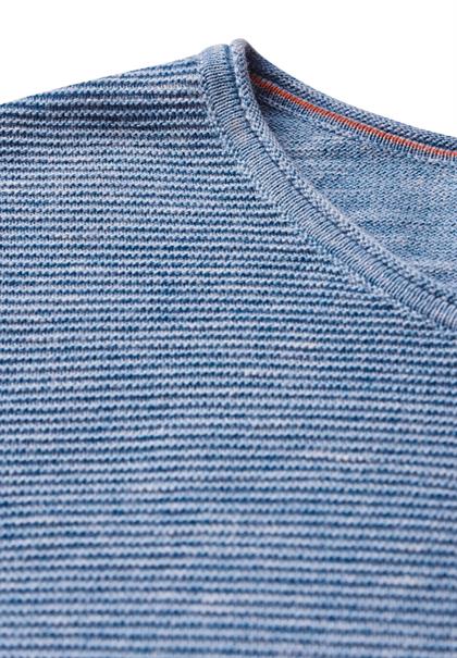 Strukturpullover heather sky blue