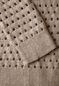 Strukturpullover honey sand mel.