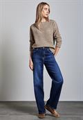 Strukturpullover honey sand mel.