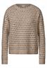 Strukturpullover honey sand mel.