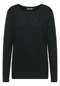 Strukturpullover ink green heather melange