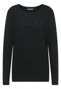 Strukturpullover ink green heather melange
