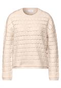 Strukturpullover lucid white