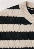Strukturpullover lucid white