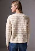 Strukturpullover lucid white