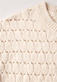 Strukturpullover lucid white