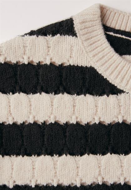Strukturpullover lucid white