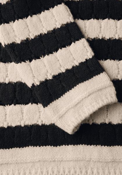 Strukturpullover lucid white