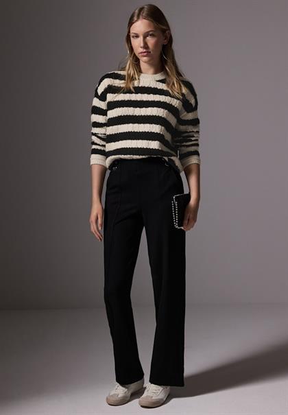 Strukturpullover lucid white