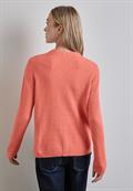Strukturpullover peachwood orange melange