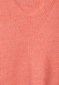 Strukturpullover peachwood orange melange